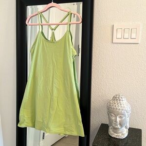 Outdoor Voices Racerback Workout Dress, Built-in Shorts, two pockets